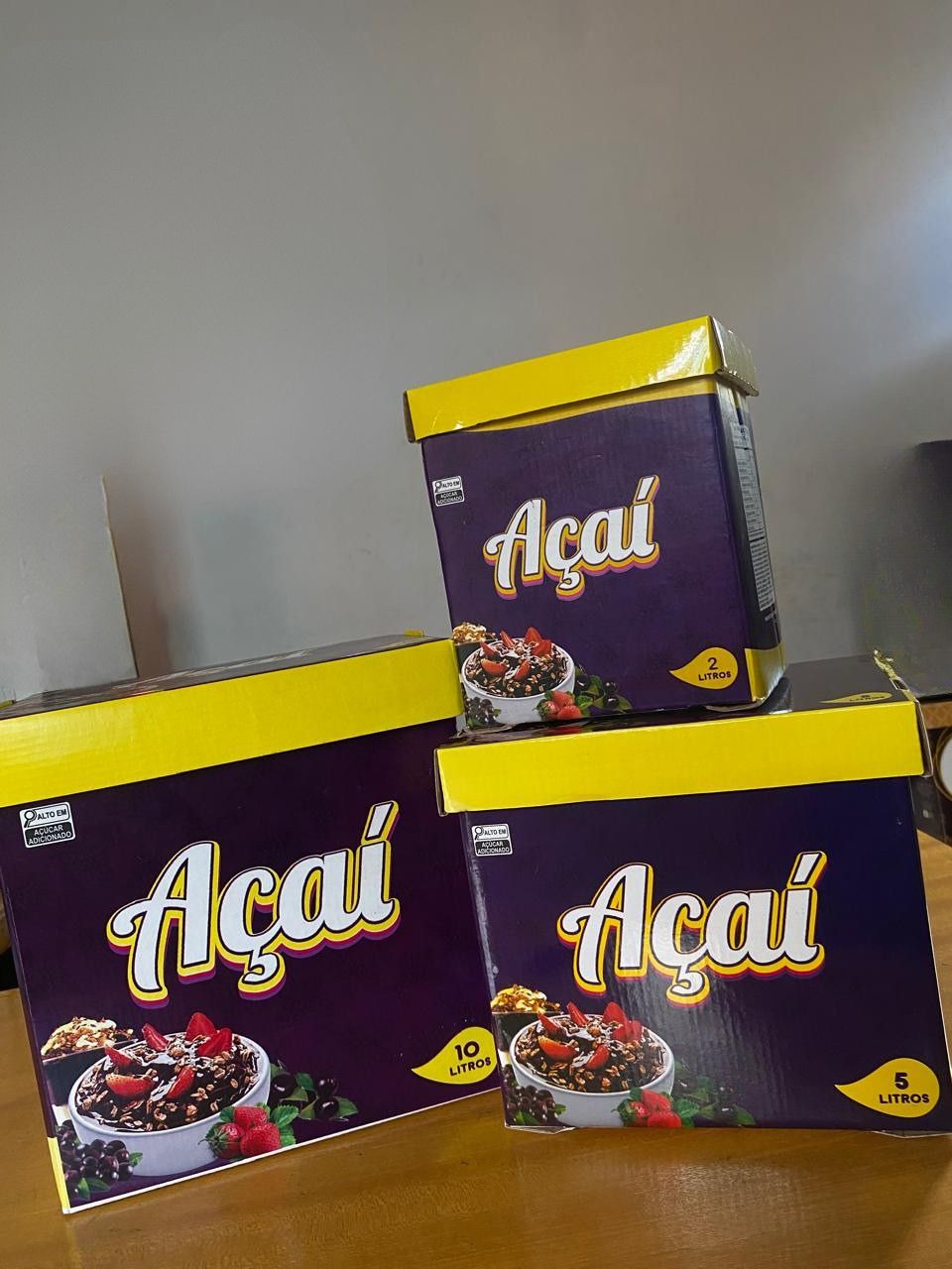 Caixa para açaí 10 litros