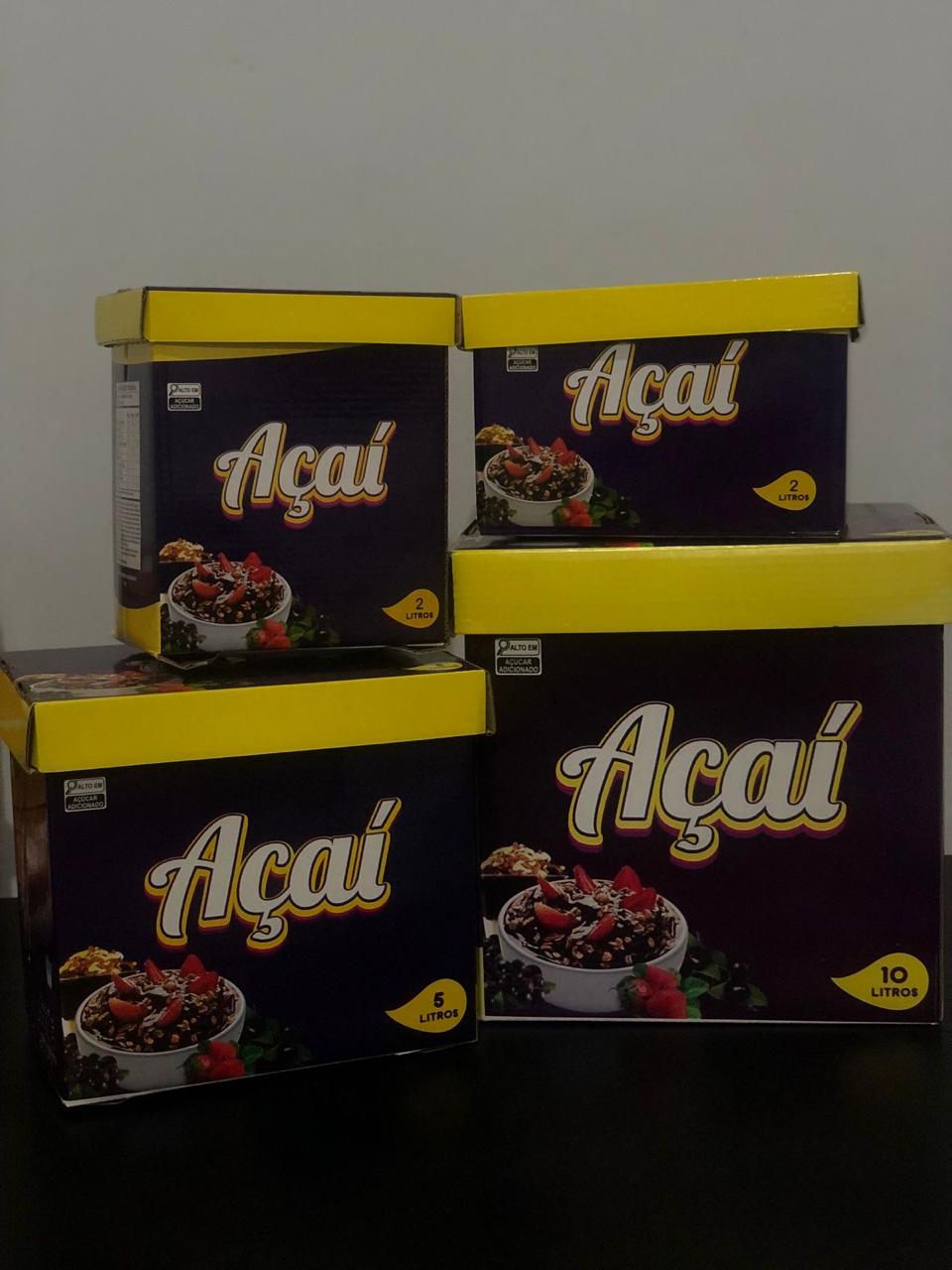 Caixas para açaí em todos os tamanhos - 2L, 5L e 10L